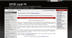 Desktop Screenshot of iatse74.org