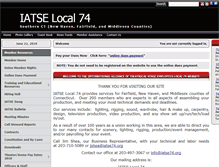 Tablet Screenshot of iatse74.org